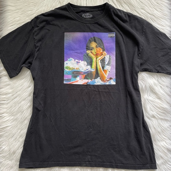 Urban Outfitters Tops - Olivia Rodrigo black SOUR graphic T-shirt unisex size XL